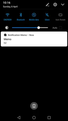 Notification Memo android App screenshot 0