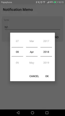 Notification Memo android App screenshot 2